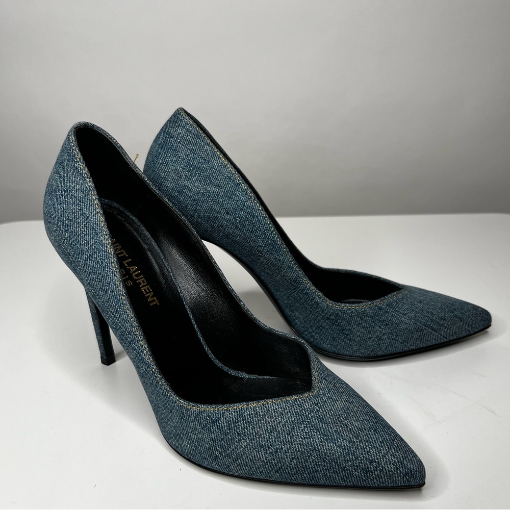 Saint Laurent Denim Pumps